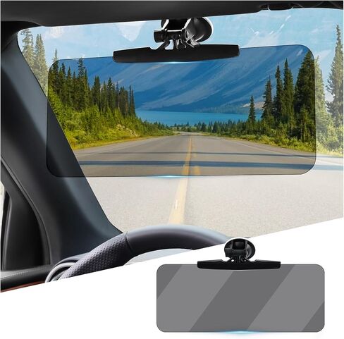 180° Adjustable Sun Visor Extender for Car,Suction Cup Car Visor Extender Sun Blocker for Blocking Glare,Universal Visors Extenders Attachment for Cars Visors Accessories in Saudi Arabia