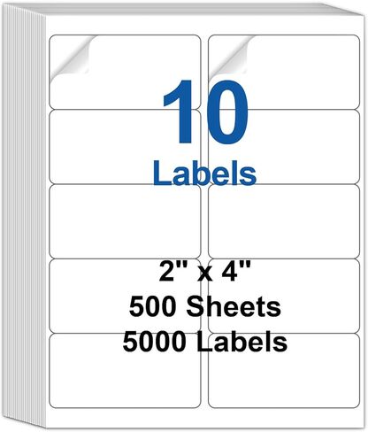 30 Up Labels 1" x 2-5/8" Shipping Address Labels for Laser/Inkjet Printers, 500 Sheets 15000 Pcs Self Adhesive 30 pet Sheet Return Address Mailing Label Stickers in Saudi Arabia