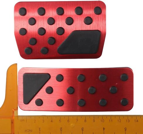 BYOBYO Accelerator Pedal Covers Aluminum Alloy Pedal Covers Brake Pedal Covers for Dodge 2011-2022 Durango,for Journey 2011-2020,for Jeep 2011-2022(red) in Saudi Arabia