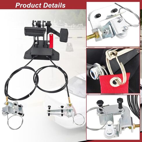 ACAR-B2 Right Hand Drive Conversion Kit - Passenger Side Dual Gas and Brake Pedals for Driving School/Instructor Car, Universal Fit for RHD Vehicles, Easy Installation in Saudi Arabia