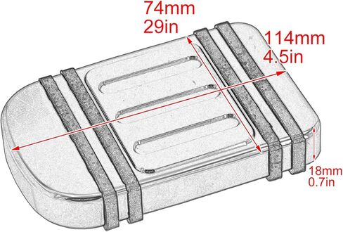 Motorcycle Brake Pedal Pad Cover Fit for Harley Touring Road King FLHR Street Glide Road Glide FLTR Electra Glide Trike 1980-2023, Fit for Softail Heritage Springer Fat Boy Deluxe FLSTN Chrome in Saudi Arabia