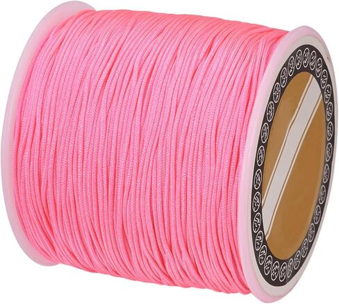 100yards/roll 0.8mm Braided Nylon Threads Chinese Knotting Cord Jewelry Beading Cords String for DIY Craft Kumihimo Macrame Bracelets Making Supplies in Saudi Arabia