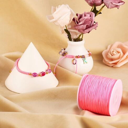 100yards/roll 0.8mm Braided Nylon Threads Chinese Knotting Cord Jewelry Beading Cords String for DIY Craft Kumihimo Macrame Bracelets Making Supplies in Saudi Arabia