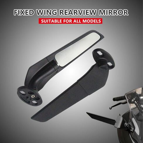 Motorcycle Rearview Mirrors Wind Wing Side Mirrors Stealth Adjustable 360° Fit for Suzuki GSXR 600 700 1000 1300 K1 K2 K3 K4 K5 K6 K7 K8 K9 K10 K11 K12 K13 L7 L17 GSX250R GSX650F GSX1300R in Saudi Arabia