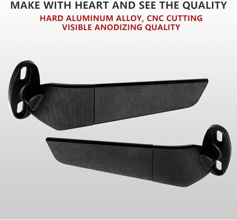 Motorcycle Rearview Mirrors Wind Wing Side Mirrors Stealth Adjustable 360° Fit for Suzuki GSXR 600 700 1000 1300 K1 K2 K3 K4 K5 K6 K7 K8 K9 K10 K11 K12 K13 L7 L17 GSX250R GSX650F GSX1300R in Saudi Arabia