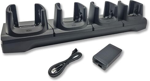 4-Port Charging Cradle for Zebra MC9300, MC9400, MC9450, MC930B, MC930P Android Barcode Scanners, Includes Power Supply | Alternative to CRD-MC93-4SCHG-01 in Saudi Arabia