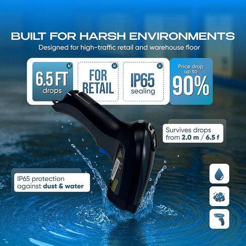 Datalogic PowerScan PM9501 Retail Barcode Scanner Industrial Grade Handheld Long Range in Saudi Arabia