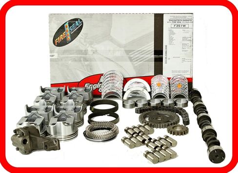 302 5.0L STAGE 2 HIGH PERFORMANCE MASTER ENGINE REBUILD KIT | .474"/.498" LIFT | FLAT TOP PISTONS | HIGH VOLUME PUMP | DOUBLE ROLLER TIMING | GASKETS | BEARINGS | FITS: 1967-1985 FORD 302 5.0L V8 in Saudi Arabia