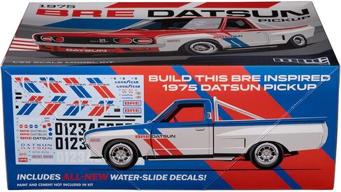 MPC 1975 Datsun Pickup BRE Model Kit – 1:25 Scale Plastic Truck Model, Wide-Body Racer or Stock Build, 129 Parts, Skill Level 2 (Paint & Glue Required) in Kuwait