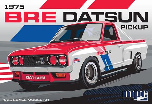 MPC 1975 Datsun Pickup BRE Model Kit – 1:25 Scale Plastic Truck Model, Wide-Body Racer or Stock Build, 129 Parts, Skill Level 2 (Paint & Glue Required) in Kuwait