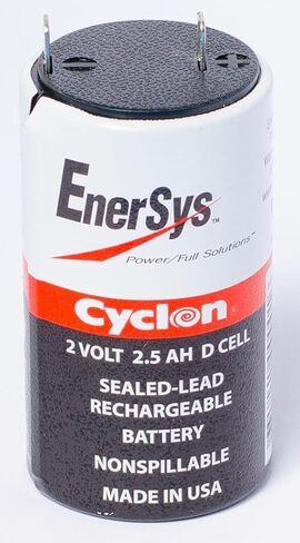 Enersys (Hawker) Cyclon 0810-0004 D-Cell 2 Volt/2.5 Amp Hour Sealed Lead Acid Battery in Saudi Arabia