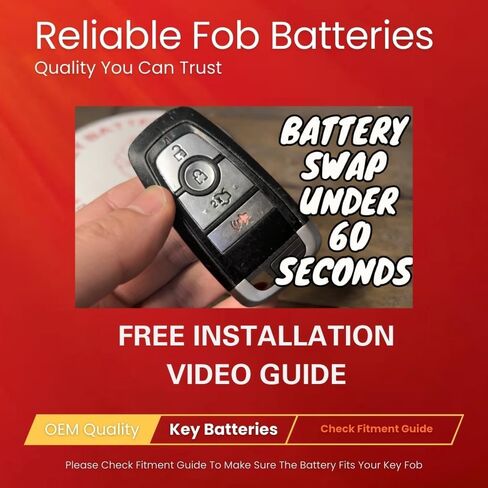 Key Fob Battery for Ford & Lincoln (2-Pack) CR2450 – Explorer, Expedition, Fusion, Edge, Bronco, Ranger, Mustang – Remote Key Battery Replacement Kit in Saudi Arabia