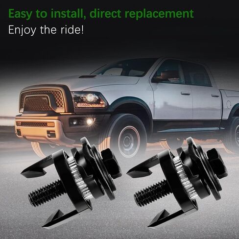 2 قطعة 68222836AA 68222835AA مشابك تثبيت للمصابيح الأمامية تناسب 2013-2018 Ram 1500 2500 3500 4500 5500 شاحنة صغيرة، مسامير تثبيت حشية المصابيح الأمامية in Kuwait