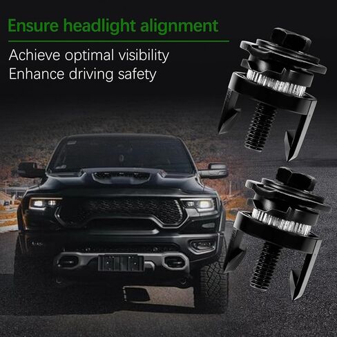 2 قطعة 68222836AA 68222835AA مشابك تثبيت للمصابيح الأمامية تناسب 2013-2018 Ram 1500 2500 3500 4500 5500 شاحنة صغيرة، مسامير تثبيت حشية المصابيح الأمامية in Kuwait