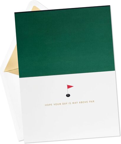 بطاقة عيد الأب المميزة من Hallmark (طريقة فوق Par Golf Putting Green) للأب، والجد، والعم، والأخ، ولاعب الجولف in Kuwait
