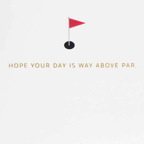 بطاقة عيد الأب المميزة من Hallmark (طريقة فوق Par Golf Putting Green) للأب، والجد، والعم، والأخ، ولاعب الجولف in Kuwait