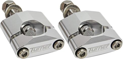 Turner Performance Products Universal Bar Mounts - Oversized 1-1/8 Bars (Rubber Mount) (Silver) Compatible With 02-19 HONDA CRF450R in Saudi Arabia