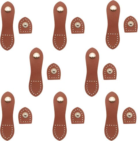 Leather Snap Buckles Button Closures, Sew On Leather Tab Closures Buckles Fasteners in Saudi Arabia