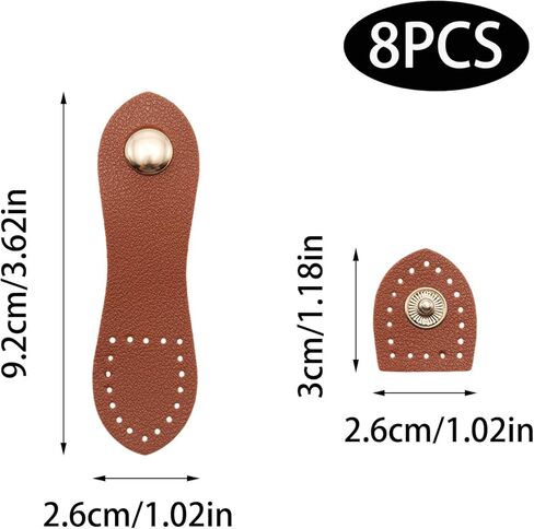 Leather Snap Buckles Button Closures, Sew On Leather Tab Closures Buckles Fasteners in Saudi Arabia