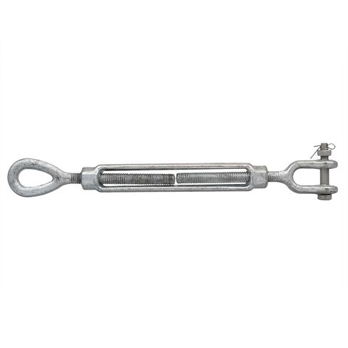 US Cargo Control 3/4 Inch x 6 Inch Jaw and Eye Galvanized Turnbuckle, Working Load Limit 5,200 Pounds, Uses: Tower, Suspension, Mining, Rigging, Tensioning in Kuwait