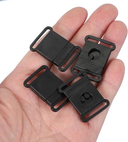 PATIKIL Plastic Safety Breakaway Buckles Webbing Strap Quick Release Buckle Belt Adjuster for Bra Badge Neck Lanyard in Kuwait