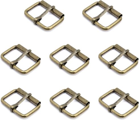 Surf turtle Brass Buckles 8 PCS 1.26 Inch Metal Single Prong Roller Buckle for Belts Bags Shoes DIY Hardware Accessories in Kuwait