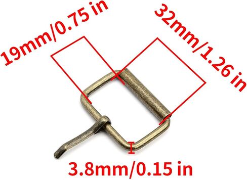 Surf turtle Brass Buckles 8 PCS 1.26 Inch Metal Single Prong Roller Buckle for Belts Bags Shoes DIY Hardware Accessories in Kuwait