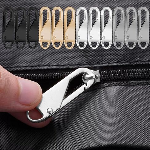 12 PCS Detachable Zipper Pull Head Repair Accessory Universal Zipper Slider for Blazers Bags Outerwear Fixing in Kuwait