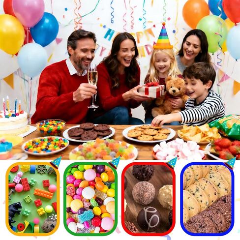 TESKEUP Party Favor Bags for Birthday Goodie Bags - Bulk Treat Gift Bags for Candy, Cookies, Snacks, Happy Birthday Party Supplies Classroom Treats, and Event Gifts (30 Pcs) in Saudi Arabia
