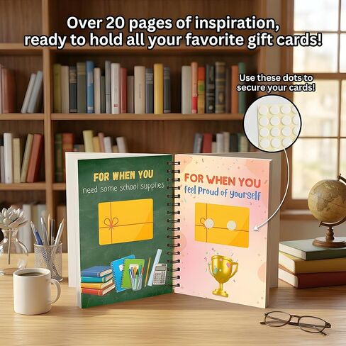 College Survival Gift Card Book, 7 x 5 Inch 20 Pages Giftcard Booklet Holders, 2026 College Survival Kit Gift Card Book, High School Graduation Gifts for Students Him Her Boys Girls Women in Saudi Arabia