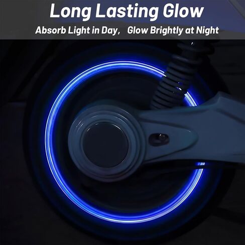 Tallew 40pcs Glow in the Dark Tire Valve Stem Caps, Universal Fluorescent Luminous Air Caps, Cool Corrosion Resistant Tire Pressure Covers, Universal Fit for Car, Truck, SUV, Motorcycle & Bike in Kuwait