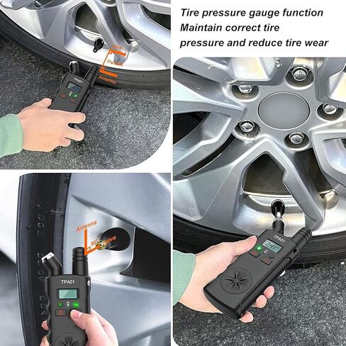 أداة إعادة تعلم نظام مراقبة ضغط الإطارات الرقمي (TPMS) 2 في 1، 4 نطاقات إعداد، وظيفة إيقاف التشغيل التلقائي، منتج بديل لـ in Kuwait