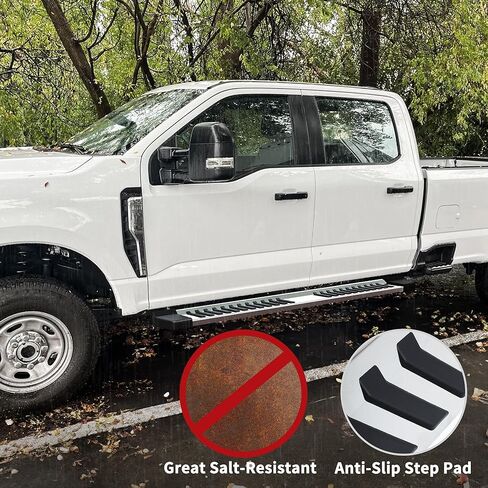YITAMOTOR 6 Inches Running Boards Replacement for 1999-2016 Ford F250 F350 Super Duty Crew Cab, Side Steps Stainless Steel Nerf Bars in Kuwait
