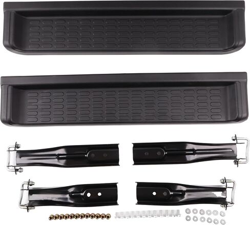 لوحات تشغيل قضيب الخطوات الجانبية PW4511 متوافقة مع Jeep Wrangler TJ & Unlimited 1997-2006 يسار + يمين in Kuwait