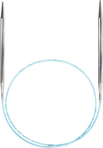 skacel by addi Rocket Circular Knitting Needles, Fixed 24 Inch (60 cm) Plated Brass Tips with Flexible Nylon Cord, 2.5 mm (US Size 1) in Saudi Arabia