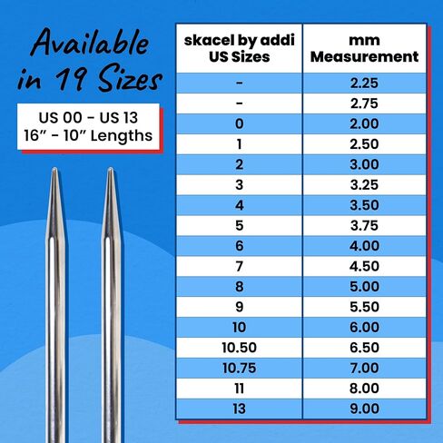 skacel by addi Rocket Circular Knitting Needles, Fixed 24 Inch (60 cm) Plated Brass Tips with Flexible Nylon Cord, 2.5 mm (US Size 1) in Saudi Arabia
