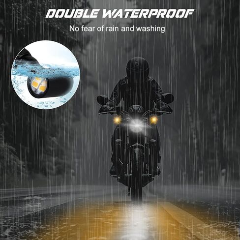 NTHREEAUTO LED Turn Signal Lights Universal Motorcycle Turn Signals, Mini Size Blinkers Front Indicator Compatible with Harley Honda Yamaha Kawasaki Suzuki Triumph in Kuwait