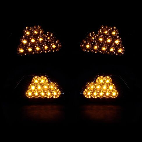 TCMT Motorcycle Front LED Turn Signal Lights Fit For Kawasaki Ninja 250 300 2013-2018 Ninja 400 650 2018-2023 in Kuwait