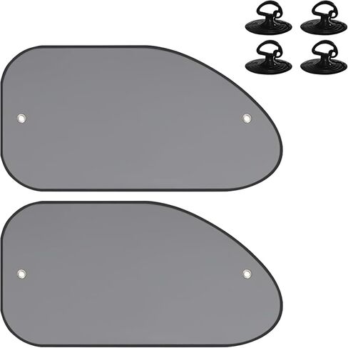 2PCS Car Window Sun Shades, Side Window UV Protection Cover with Suction Cups, Baby Kids Privacy Mesh Heat Blocker, Auto Sunshade for Cars Trucks SUV Glare Reduction Interior Accessories in Saudi Arabia