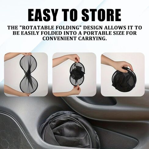 2PCS Car Window Sun Shades, Side Window UV Protection Cover with Suction Cups, Baby Kids Privacy Mesh Heat Blocker, Auto Sunshade for Cars Trucks SUV Glare Reduction Interior Accessories in Saudi Arabia
