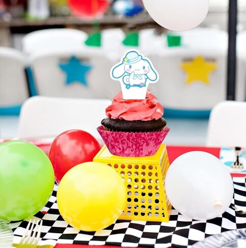 30pcs Kitty and Kawaii Friends Cake Decorations with 30pcs Cupcake Toppers Party Supplies for Kids Birthday Decorations in Saudi Arabia