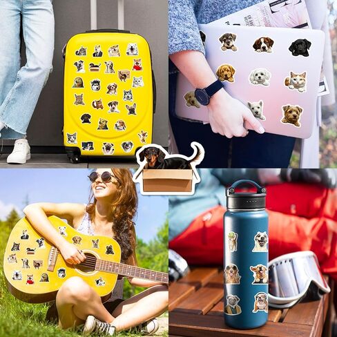 112pcs Cute Waterproof Vinyl Stickers for Kids – Cat & Dog Cartoon Laptop Stickers Kids, Water Bottle Stickers Bulk, Computer & School Sticker Party Gift Pack in Kuwait