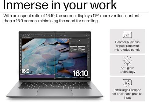 HP ZBook Firefly G11 Mobile Workstation (14" FHD+ Touchscreen, Intel 14-Core Ultra 5 125H, 64GB DDR5, 2TB SSD) Backlit, Fingerprint, 5MP IR Webcam, 2 x Thunderbolt 4, IST Hub, Win 11 Pro, AI PC in Saudi Arabia