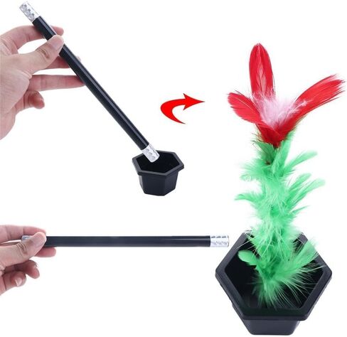 1 Pc Stick to Rose Magic Tricks Magic Wand to Flower Easy Magic Tricks Funny Toys Show Performance Prop for Adults Teenagers Magician Accessories Magic Kits and Accessories in Saudi Arabia