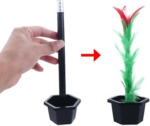 1 Pc Stick to Rose Magic Tricks Magic Wand to Flower Easy Magic Tricks Funny Toys Show Performance Prop for Adults Teenagers Magician Accessories Magic Kits and Accessories in Saudi Arabia