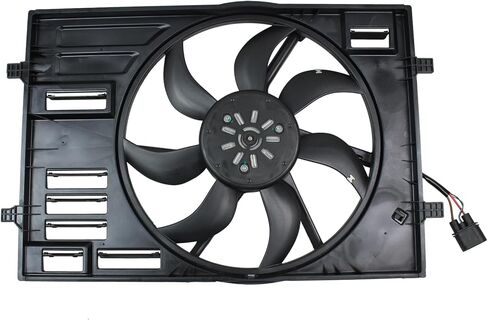 Electric Engine Radiator Cooling Fan Assembly for Volkswagen Golf GTI Jetta Audi A3 S3 TT TTS Quattro 2015-2024 in Kuwait