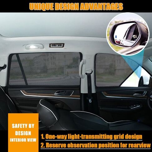 Car Window Shades Custom Fit for Tesla Model X 2023–2026, Magnetic Breathable Mesh Side Window Sunshade Privacy Protection & Mosquito Block Allows Window Open,A-Front Window in Saudi Arabia