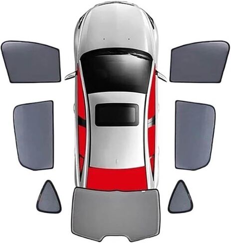 Car Window Shades Custom Fit for Tesla Model X 2023–2026, Magnetic Breathable Mesh Side Window Sunshade Privacy Protection & Mosquito Block Allows Window Open,A-Front Window in Saudi Arabia