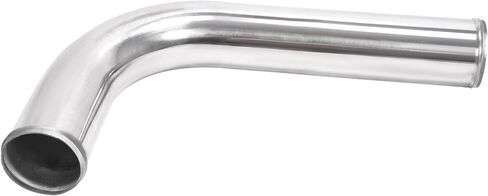 ALMULOO 2.5" 8Pcs Universal Aluminum Turbo Intercooler Piping Kit w/U Pipe, Black Silicone Couplers & Stainless Steel T-Bolt Clamps Polished Silver Aluminum Pipe Set in Kuwait