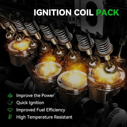 Ignition Coil Pack Compatible with Hyundai Sonata Santa Fe Tucson Santa Cruz Kia Sorento Sportage 2.5L L4 2020-2024 - Replaces OE Number UF890 UF-890 27300-2S000, 4 PCS Set in Saudi Arabia